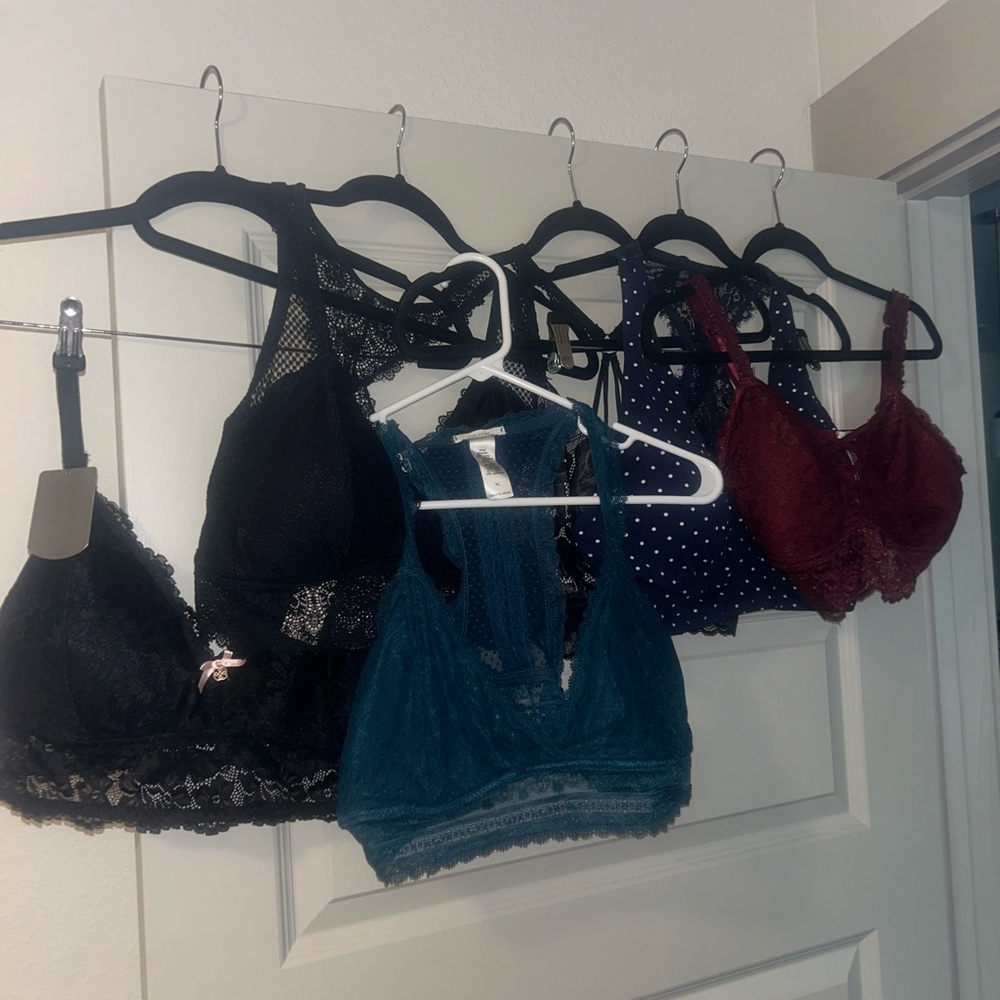 6 Bralettes for sale/ some new with tags